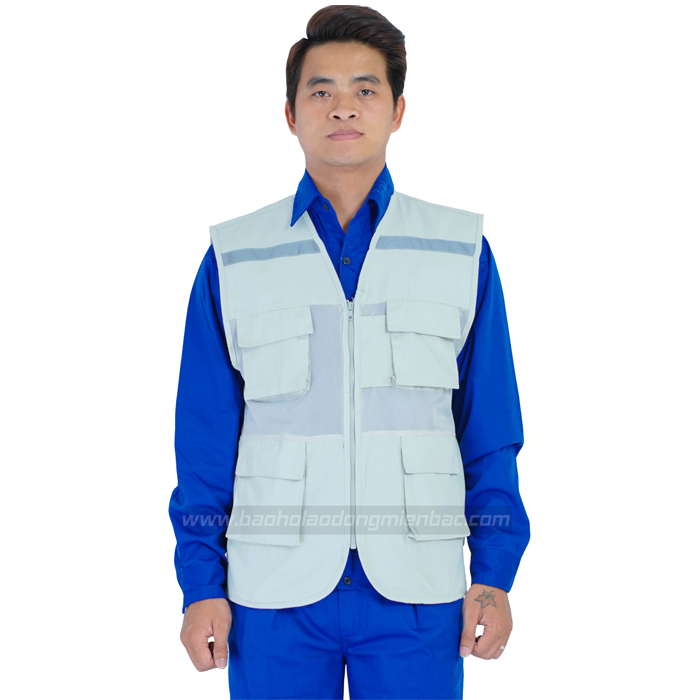 Áo ghile ghi xám túi hộp