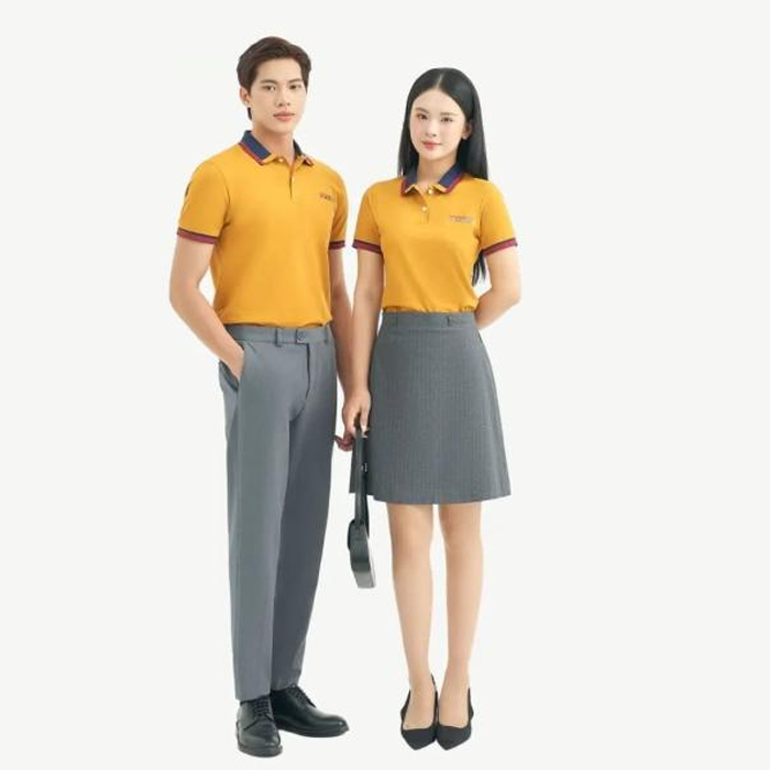 Áo polo đồng phục vàng Jotun